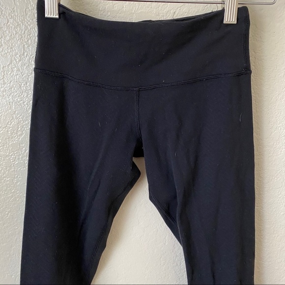 Lululemon wunder under black crop leggings sz 2 - Picture 6 of 8